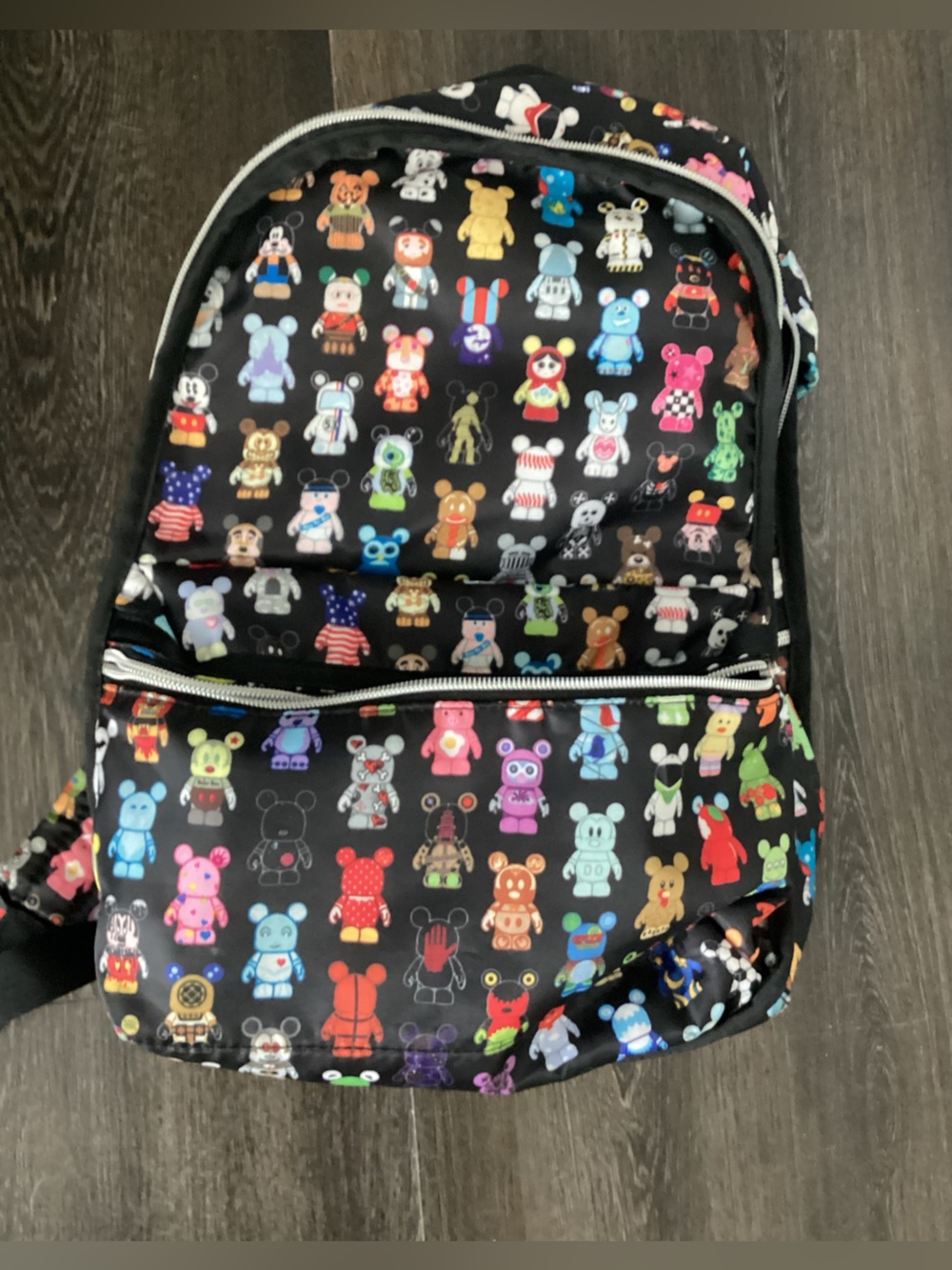 Vintage 2010 Collectors Disney Black Club Rave Festival Backpack